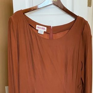 Vintage Maggie London 100% silk dress